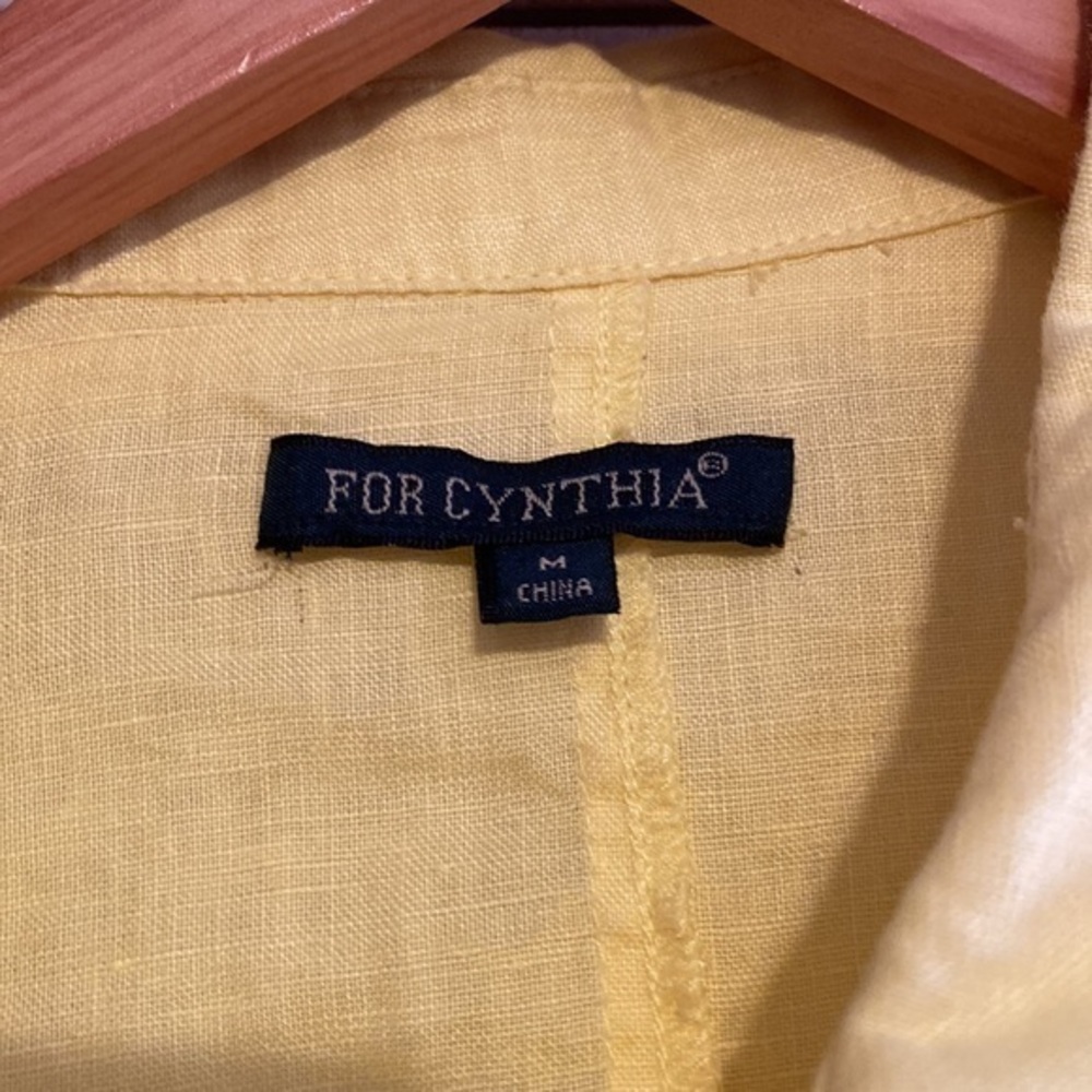 For‎ Cynthia Button Front Linen top - Picture 3 of 7